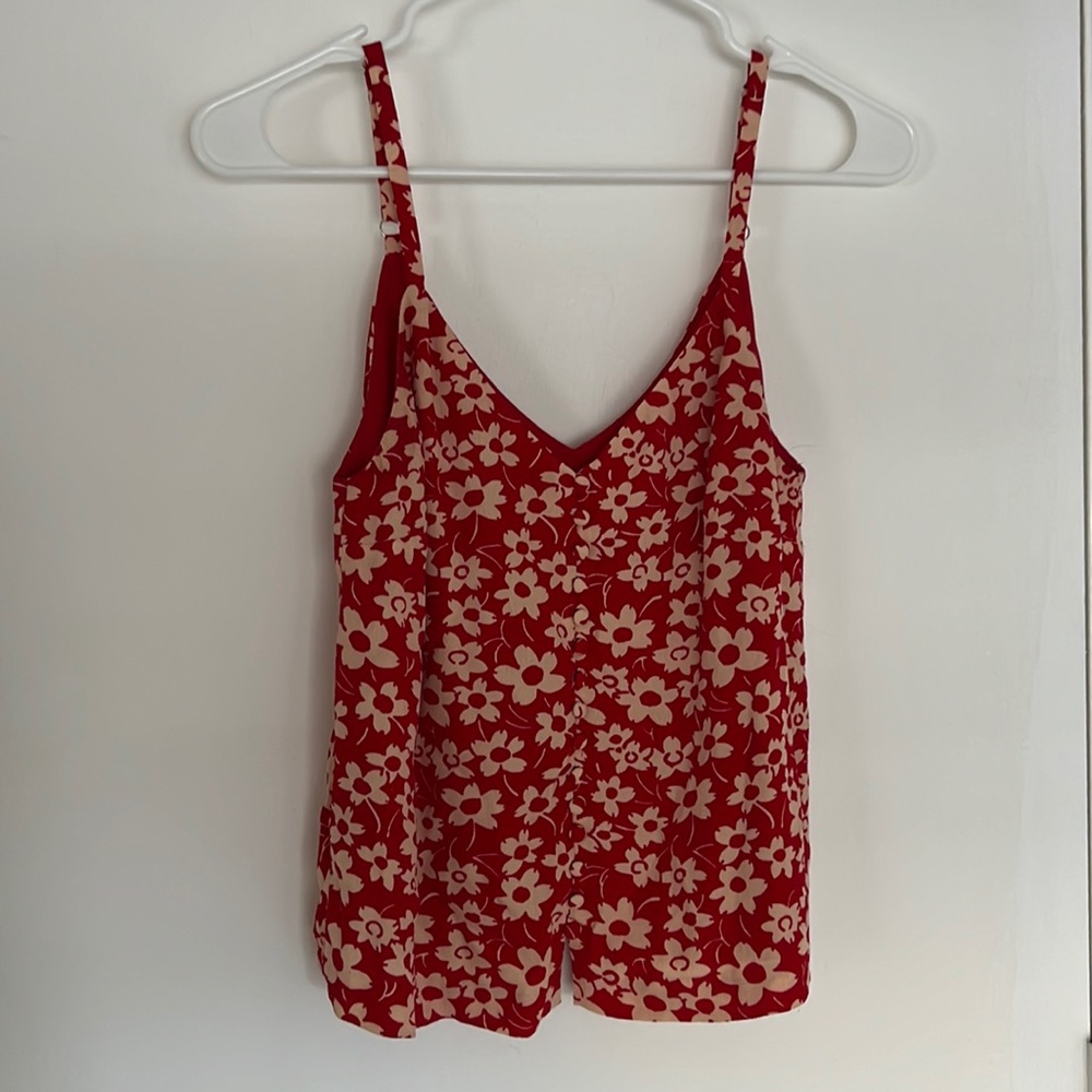 Madewell button down cami blouse